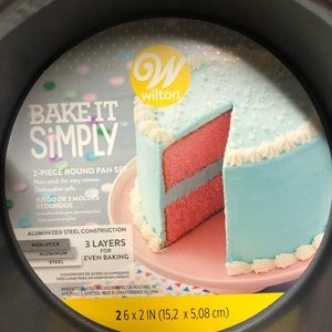 Wilton 2-piece Round pan set. 26 x 2IN (15,2 x 5,08 cm) New